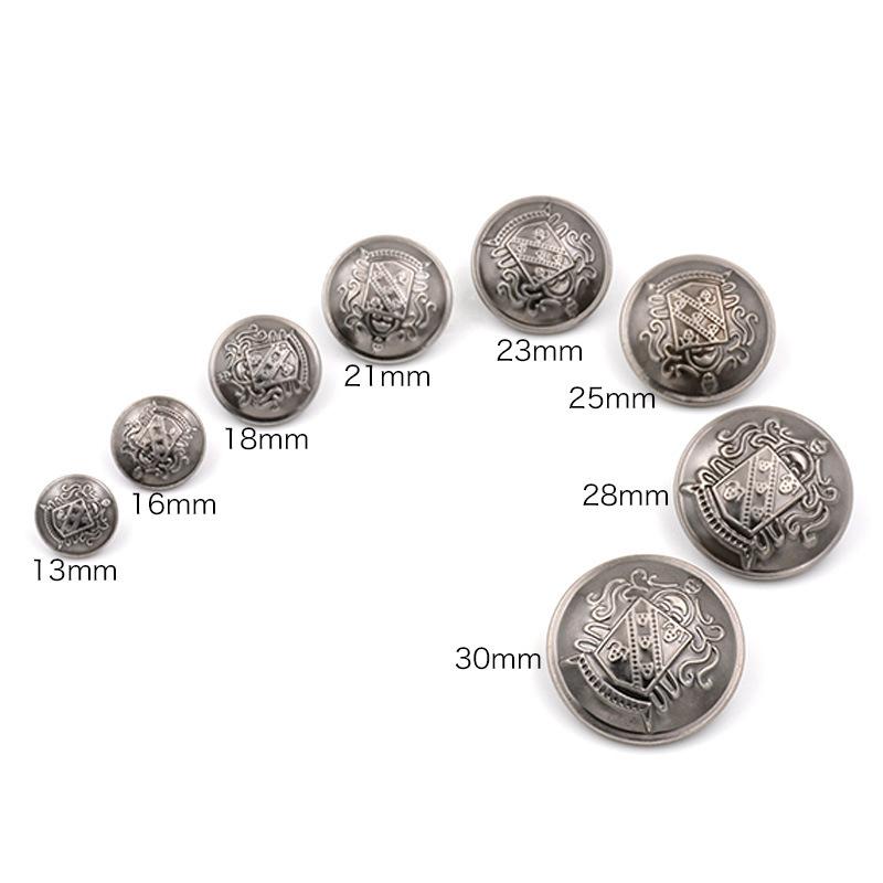 Copper Buttons Vintage Logo Bronze Silver Denim Jacket Buttons Clothes Coats Clothing Buttons Accessories