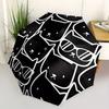 1pc Cat Faces Automatic Open, Sturdy Iron Frame, Compact Folding Design, All-Season Portable Umbrella for Women & Men, Outdoor Umbrella yy25