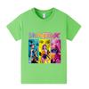 A1236 Kids Boys Girls Kpop Rumi Zoey Mira Print Short Sleeves T-shirt
