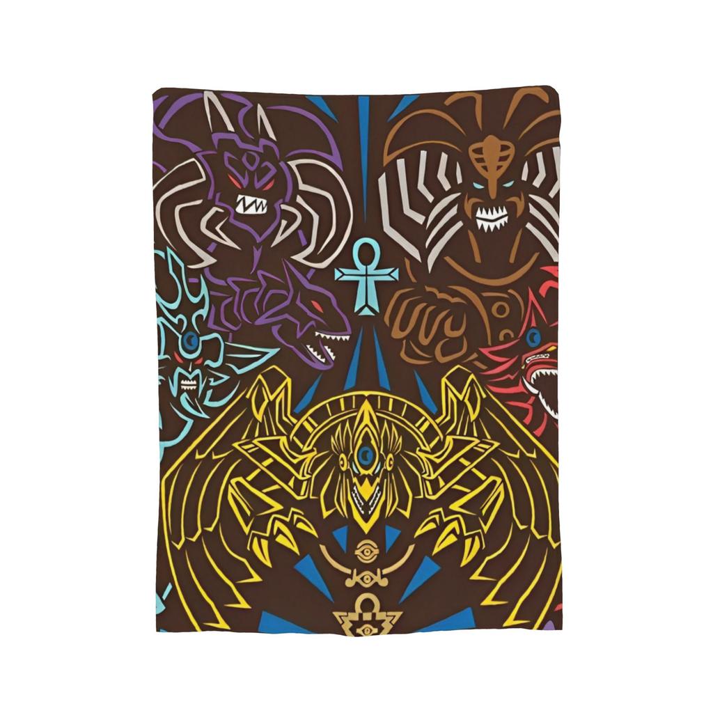 Yu-Gi-Oh!  Velvet Throw Blanket Japanese Anime Manga Aesthetic  Blanket for Bed Travel Soft Quilt,