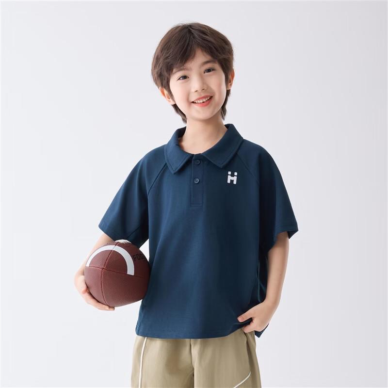Boys' Summer Lightweight Breathable Polo T-Shirt