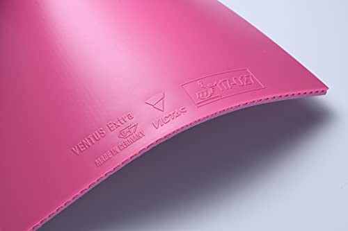 VICTAS Ventus Extra Table Tennis Rubber, Inverted Soft, High Energy Tension, Pink, 2.0 (Product Code: 200030)