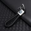 1Pcs Metal/Leather Keychain Hand-Woven Key Rope Key Ring Auto Emblem Accessories For BMW E90 E87 F30 E60 F01 F02 G20 X1 X3 X4 X5 rvsh75