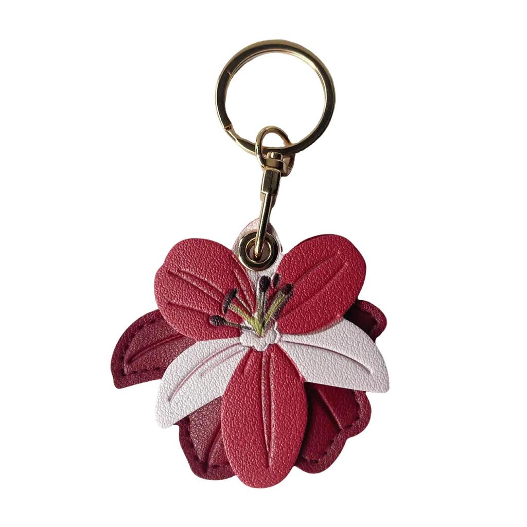 Lily PU Pendant AirTag Holder & Car Keychain Gift