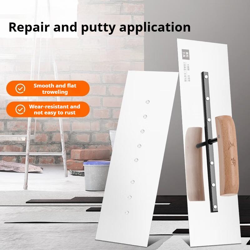 

Stainless Steel Putty Knife Portable Putty Scraper Mason Tile Brick Tiling Shovel Trowel Multi-functional Construction Tools 22CM