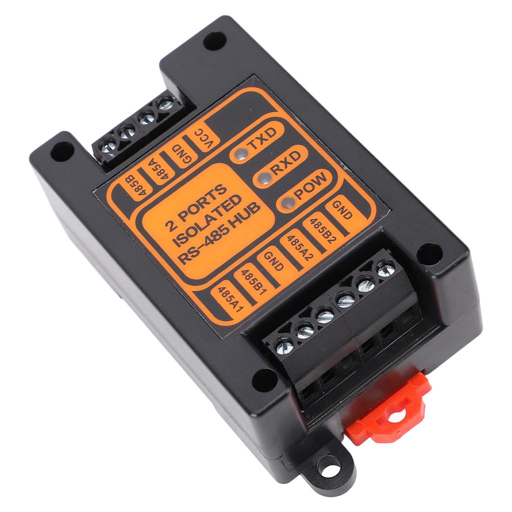 2 Ports Isolated Hub Serial Converter Automatic   Isolated Hub 1 in 2 Out Industrial Isolated Hub for Outdoor Engineering Applications