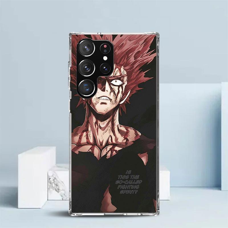 One P-Punch-Man Garou Soft Cover for Samsung Galaxy S25 Edge S26 S24 S23 Ultra Phone Case S22 S21 Plus S20 FE Print Pattern Shel
