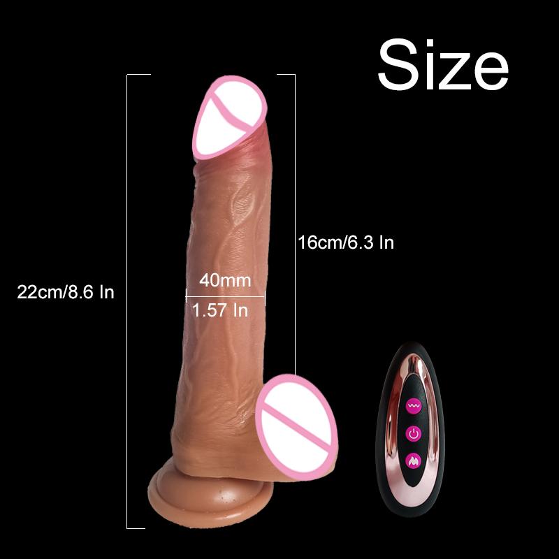 Big Dick Penis Realistic Dildo Telescopic Vibrator Female Anal plug for Women Masturbator Thrusting Adult Sex Toys male Sex shop