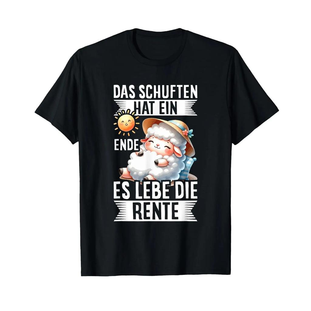 The Drudgery Has Come To An End Long Live Retireunisext Sheep Chilling T Shirt Vintage Homme Comfortable Casual Stylish