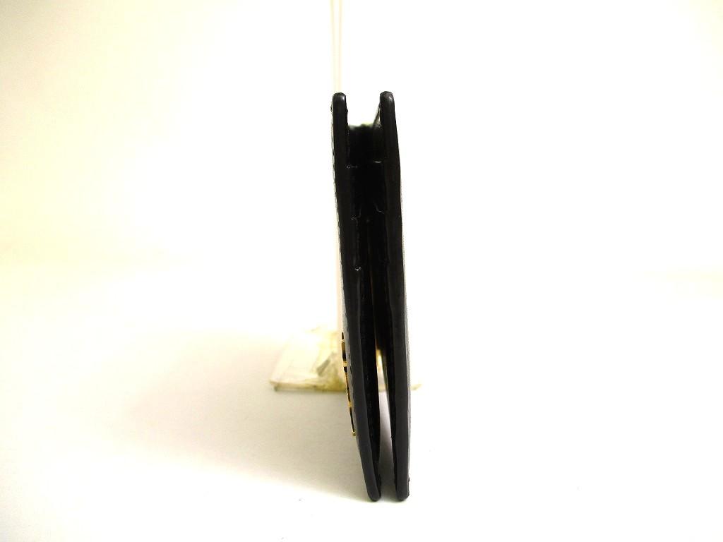 Authentic Saint Laurent Paris Black Leather Gold H/W Bifold Bill Wallet #a850  Refurbished