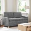 Sofa Light Grey 156 X 81 X 87.5 Cm Polyester