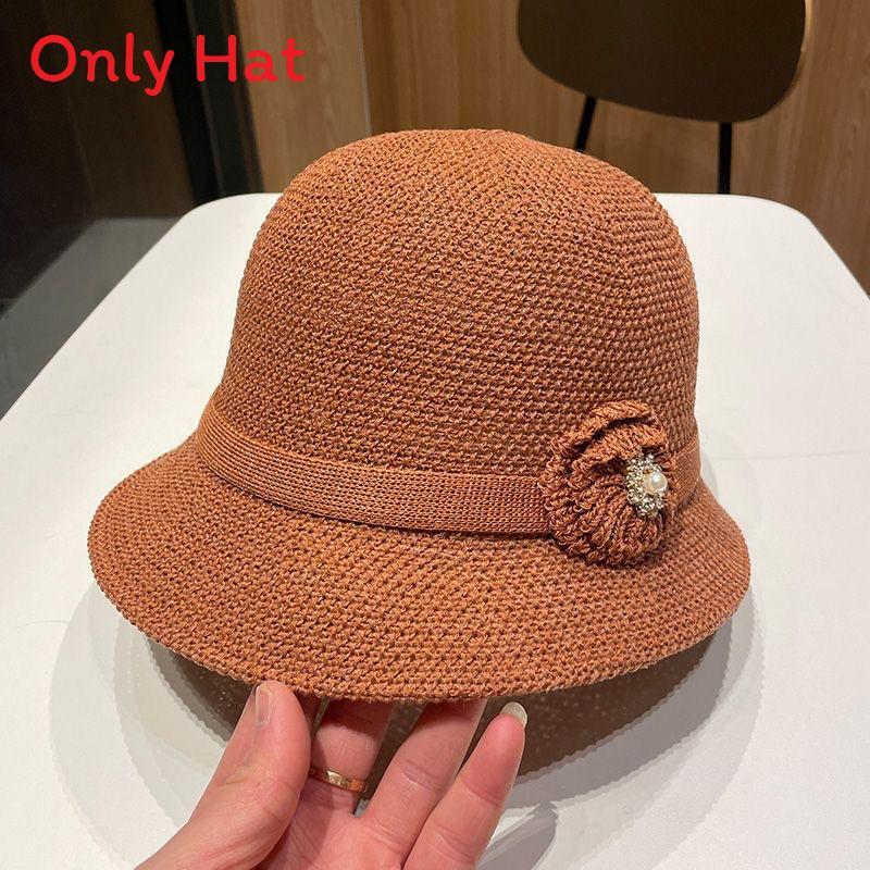 Summer Ladies Hat With Floral Pattern And Sun Protection For Outdoor Travel
