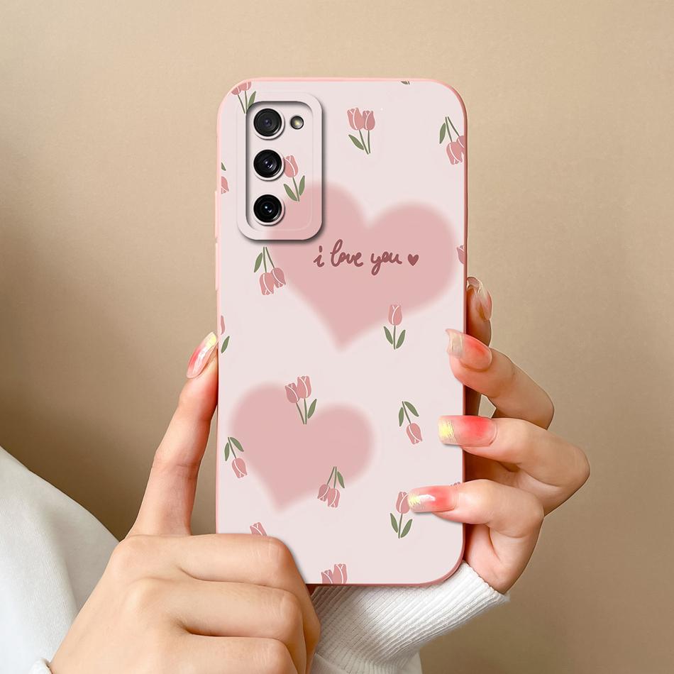 Custodia Per Samsung S20 FE Plus Ultra Gatto Panda Copertura Posteriore Per Samsung Galaxy S 20 Protezione Fotocamera Custodie in Silicone Liquido per Telefono