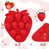 Strawberry Ice Cube Tray Strawberry Silicone Moulds for Chocolate Candy Cake Cupcake Soap Baking Jello Cookie Wax Crayon Melts