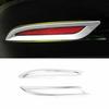 Chrome 2PCS Rear Fog Lamp Light Cover Trim For Tesla Model Y 2020 2021 2022