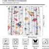 Kids Outer Space Rocket Curtains Cartoon Universe Galaxy Starry Sky Cosmos Boys Girls Study Room Bedroom Curtain For Master Made Of Polyester