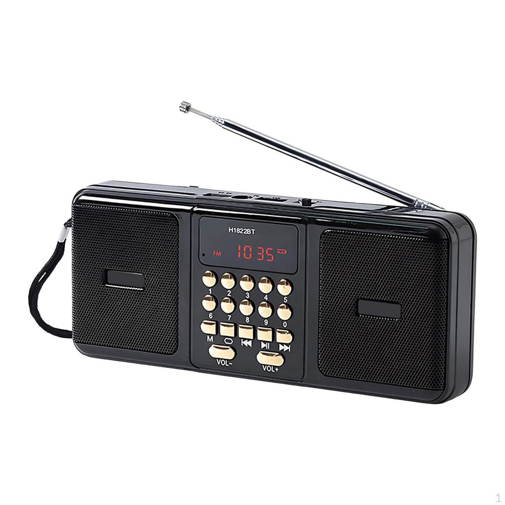 Compact, , Rechargeable, Lightweight Portable Radio with Speaker, Ideal for Running, Outdoor Gyms