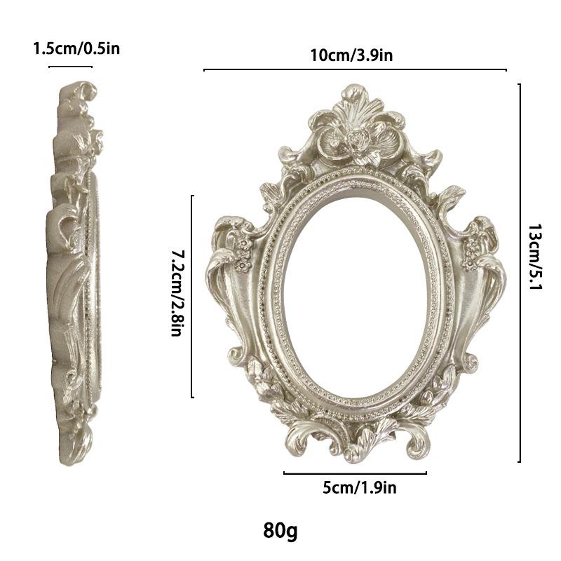 Mini Gold European Style Photo Frame for Still Life & Nail Art Props