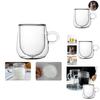Tazza in Vetro a Parete Doppia Resistente al Calore Tazza da Tè Caffè