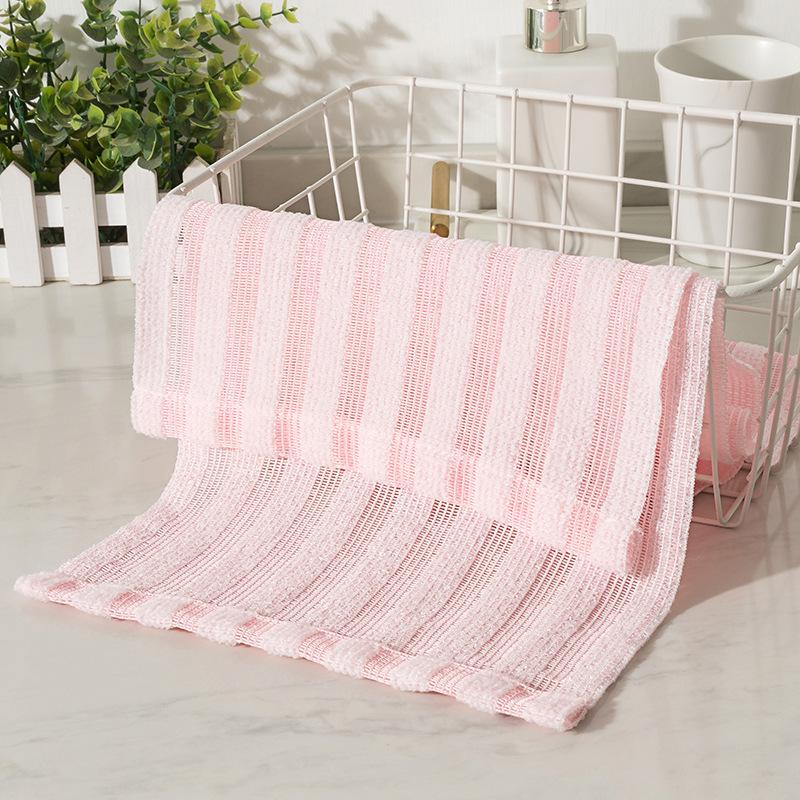 1PC Japanese Mesh-Striped Dual-Sided Exfoliating Bath Towel - Body Scrubber & Back Brush, Shower/Spa Massage Tool for Men Women