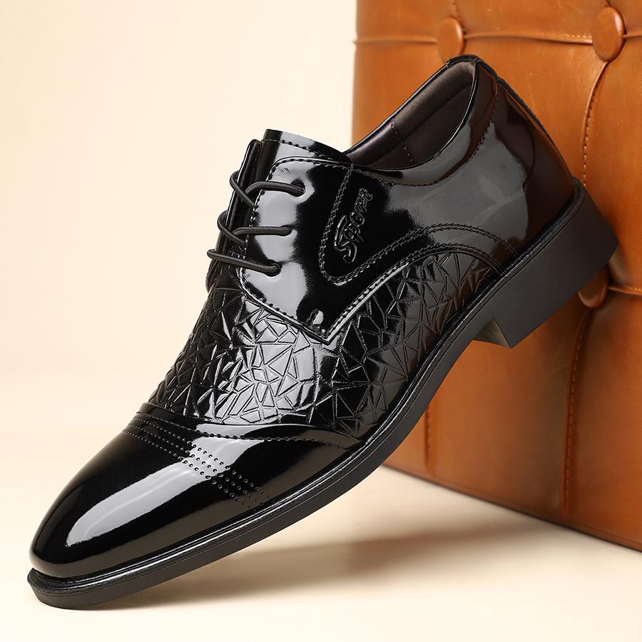 Hot Selling Four Season Men's British Crocodile Patterned Leather Shoes Brand Business Office Formal Shoes Casual Oxford Shoes