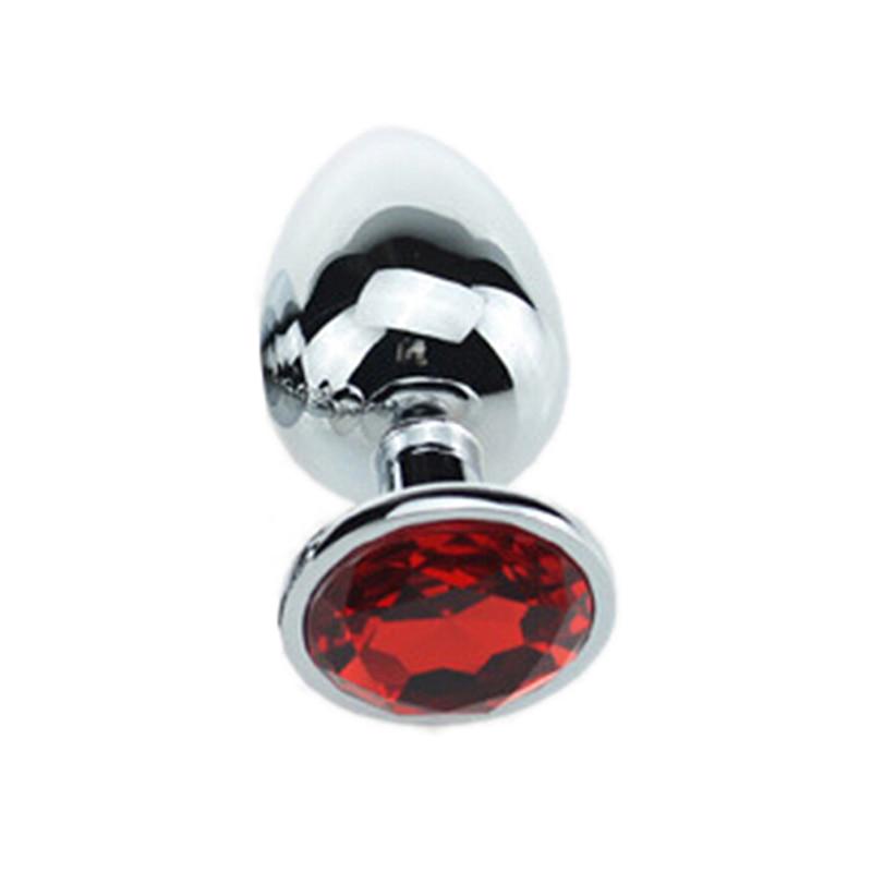 1PCS Small Size Metal Crystal Stainless Steel Anal Plug Jewelled Anal Butt Plug Sex Toys Products