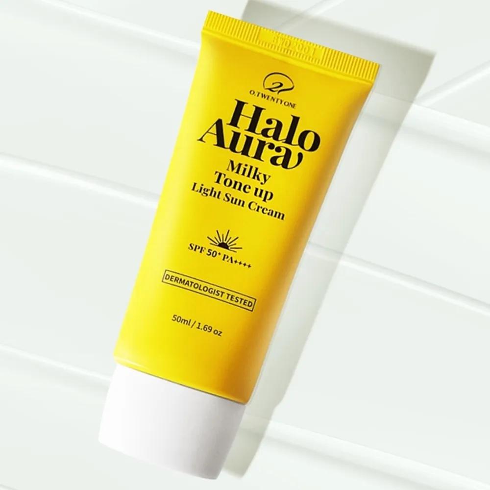 

Organic Tone-Up Sunscreen UV Protection Non-White Cast Sunscreen Panthenol Allantoin Beta-glucan 50ML