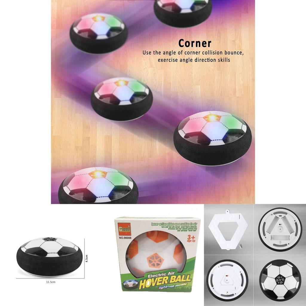 Vibrant Led Light Air Power Soccer Disk For Indoor Fun Hover Football Toys For Baby