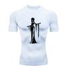 Gothic Ghost Design  Men's Sports T-shirt Training Fitness Compression Workout T-Shirt Athletic Tees