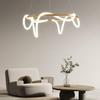 Designer Italian Minimalist Dining Table Chandelier - Nordic Modern Luxury Strip Light