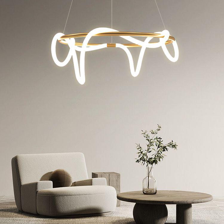 Designer Italian Minimalist Dining Table Chandelier - Nordic Modern Luxury Strip Light