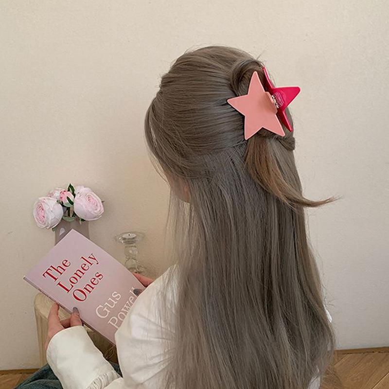 Trendy Cool Shiny Star Hair Clips Claw Y2K Accessories Punk Irregular Pentagram Women Girl Hairpin Party Hair Accessories