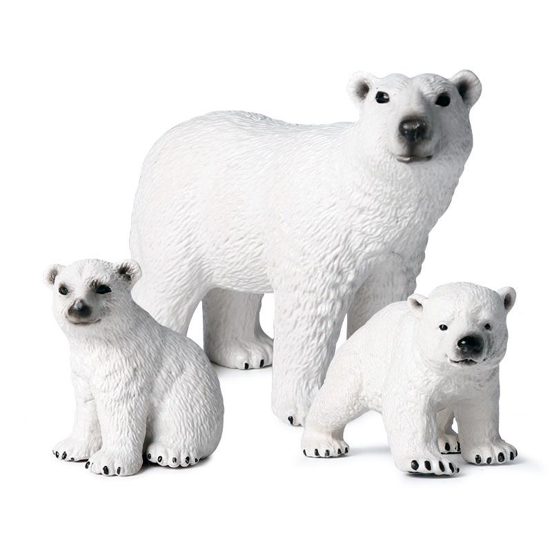 Children's Polar Bear Animal Model for Playhouses and Garden Decor