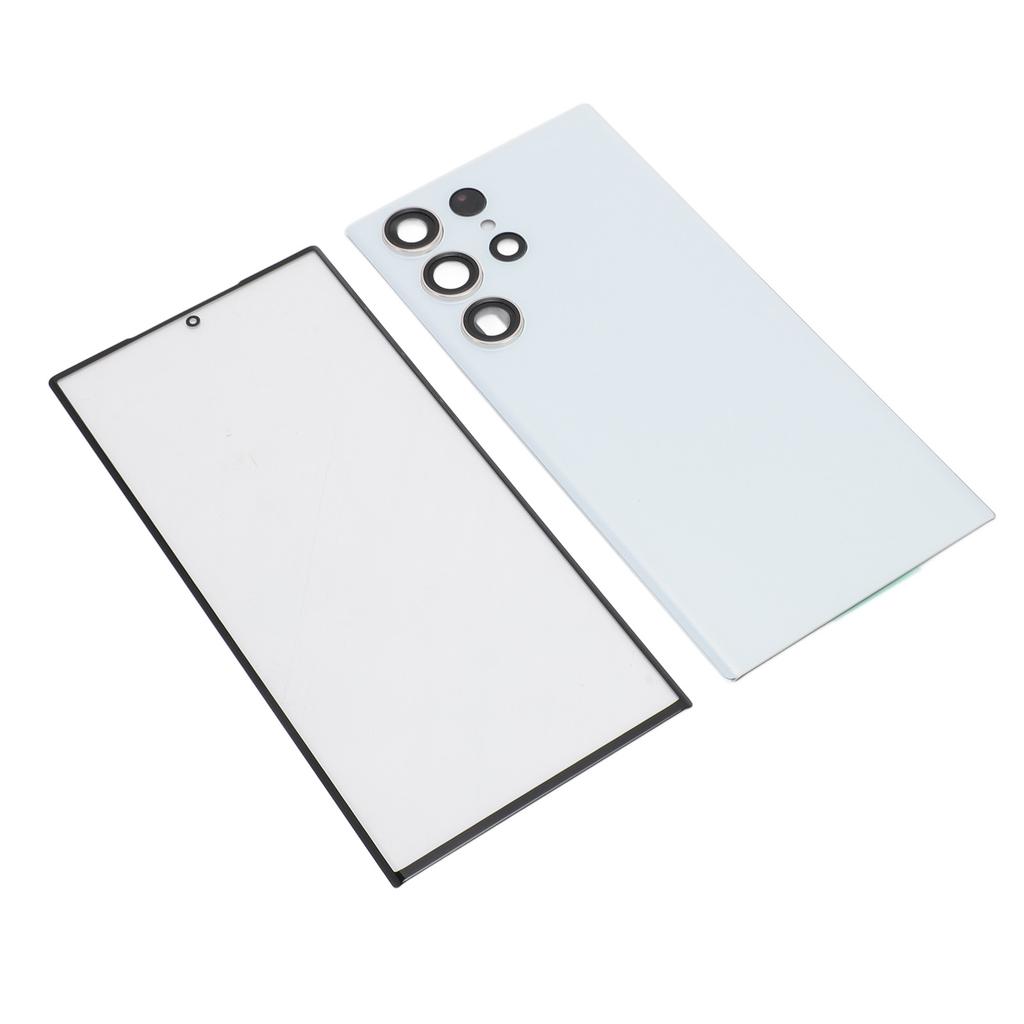 Phone Back Glass Cover Front Glass Outer Screen with Pre Installed Camera Lens Repair Tools Replacement Kit for 3 5G