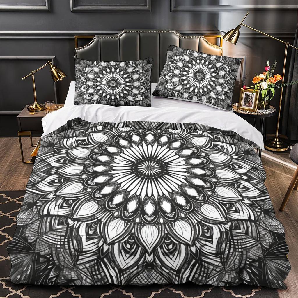 3D Digital Printing Bedding Two Or Three-Piece Set Bohemian Series Polyester
