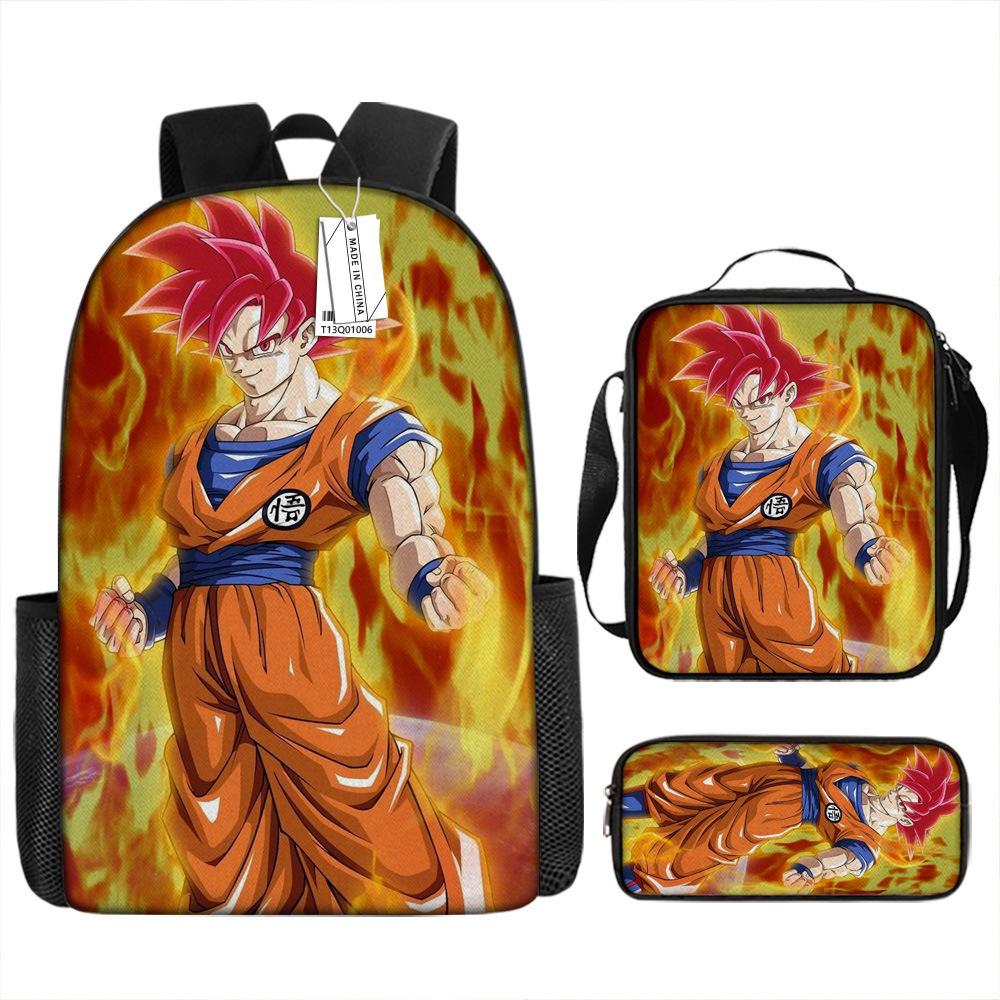 Dragon Ball Student School Bag Cartoon Dragon Ball Super Children'S Backpack, Satchel Pencil Case