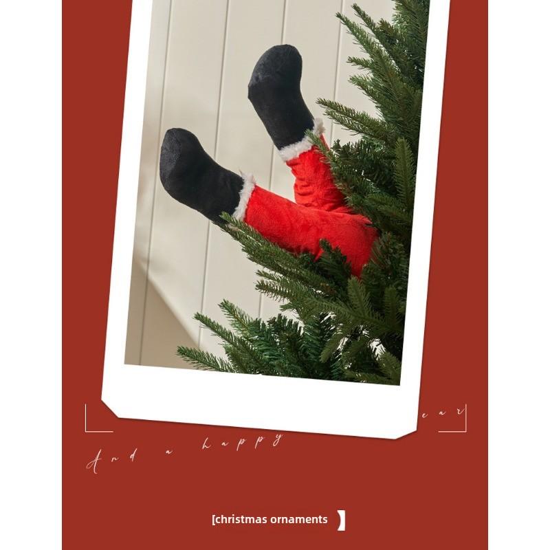 Weihnachtsschmuck süße Elfenbeine Weihnachtsbaumanhänger Weihnachtsstoffbeine Fensteranhänger