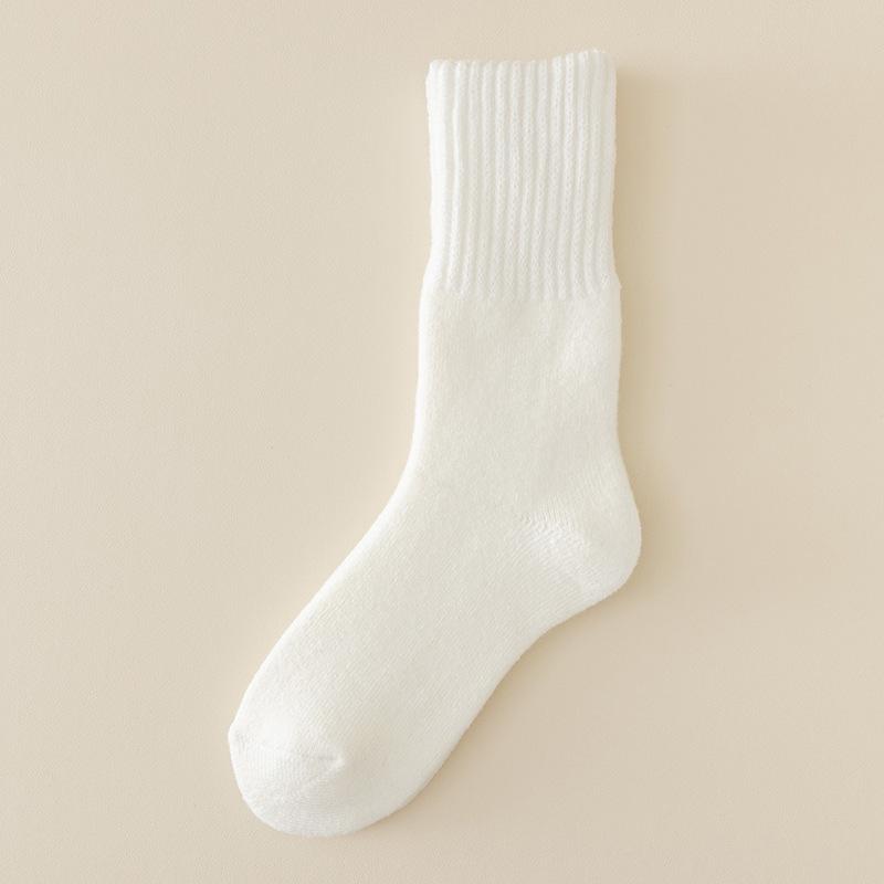 Men's Extra Thick Cashmere Wool Socks – Warm Velvet Mid-Calf Socks for Autumn & Winter