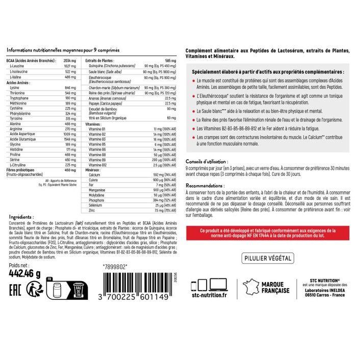 STC Nutrition Peptides Aminosports 270 comprimés