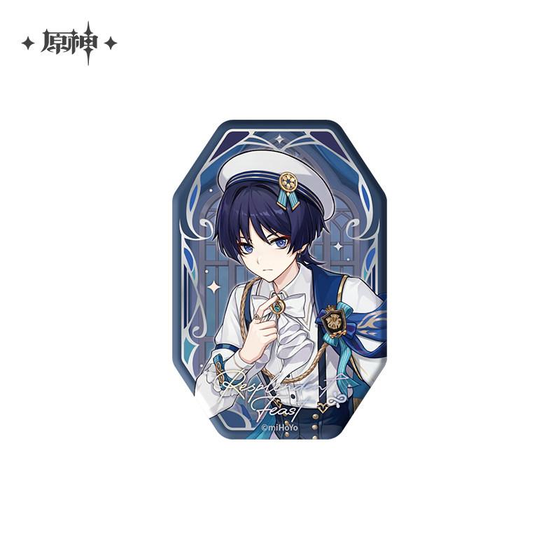 Scaramouche Wanderer Genshin Impact Official Resplendent Feast Series Merchandise - Collectible cosplay accessories badge