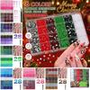 24/28 Grids Mixed Mini Christmas Gems Nail Charms Luxury Flatback Colorful Rhinestones  Nail Art