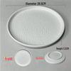 Melamine Imitation Stone Grain Round Plate - Simple Western Food & Dessert Plate