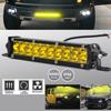 7in 60W Yellow Lens LED Work Light Bar Offroad Fog Driving Lamp IP68 Water Proof Car 4WD Truck Lamp