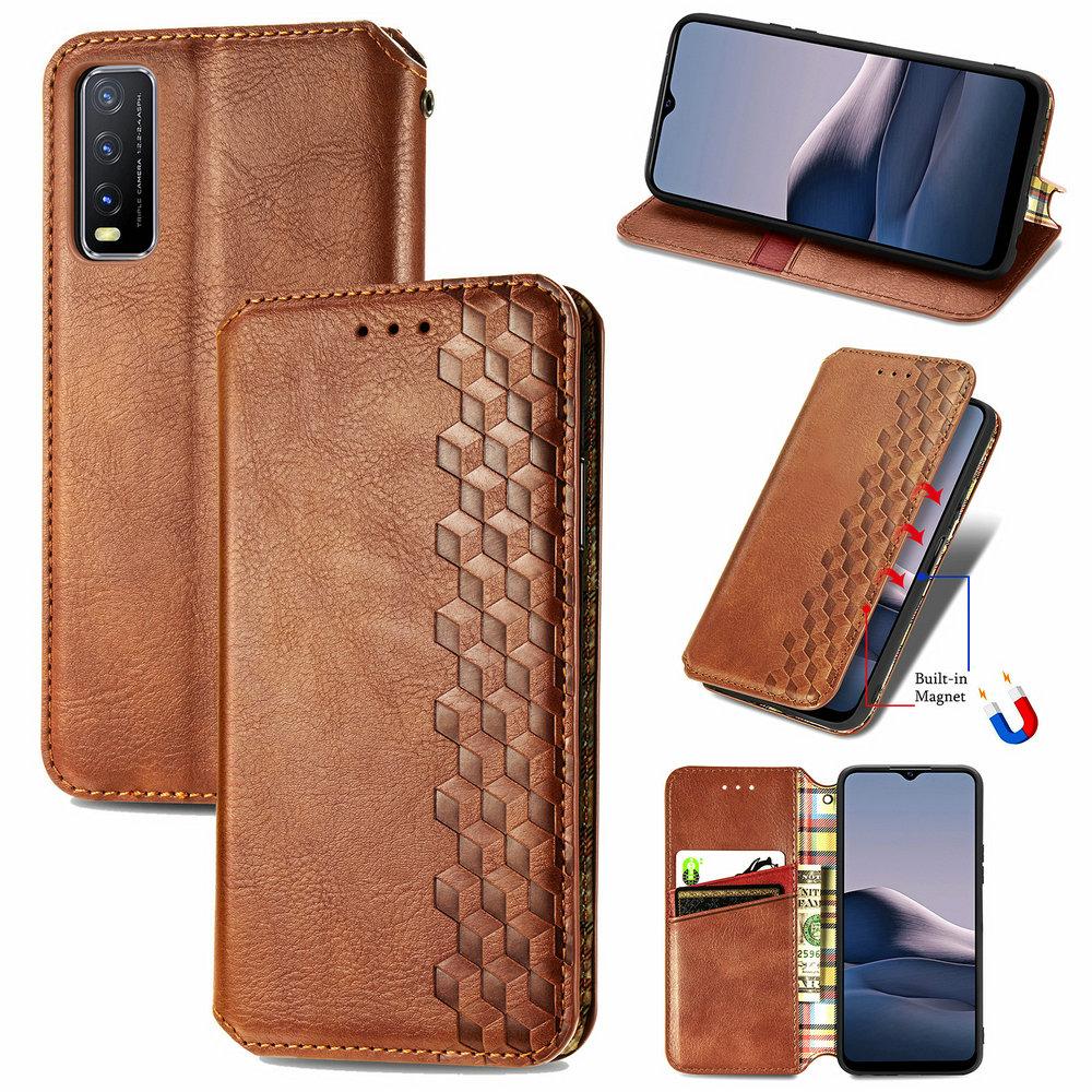 

Y33S Y01 Y21 S Y53s 5G кожаный текстурированный магнитный чехол-книжка для Vivo Y31 роскошный чехол Y20s 33 Y 20 21 Y11S Y12 Y21S откидная крышка принципиально