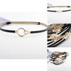 Simple Solid Color Ring Buckle Decoration Women Slim Waist Belt For Elegant Outfits
