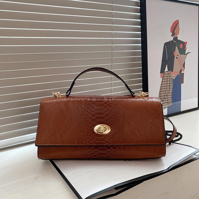 Bag EU and South Korea Fashion Embossed Handbag Simple Shoulder Crossbody Multi-Purpose Lady's Bags