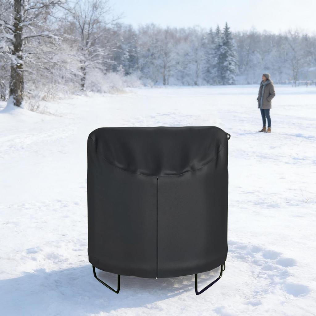 Copertura rotonda per trampolino con fibbia a cordoncino, impermeabile, parasole, copertura per letto da salto da esterno per bambini, protezione per recinzione, pioggia, UV