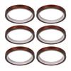 6pcs Heat Resistant Tape Residue Free Polyimide Sublimation Thermal Tape for DIY T Shirt Mug Electronics Crafts 0.6cm