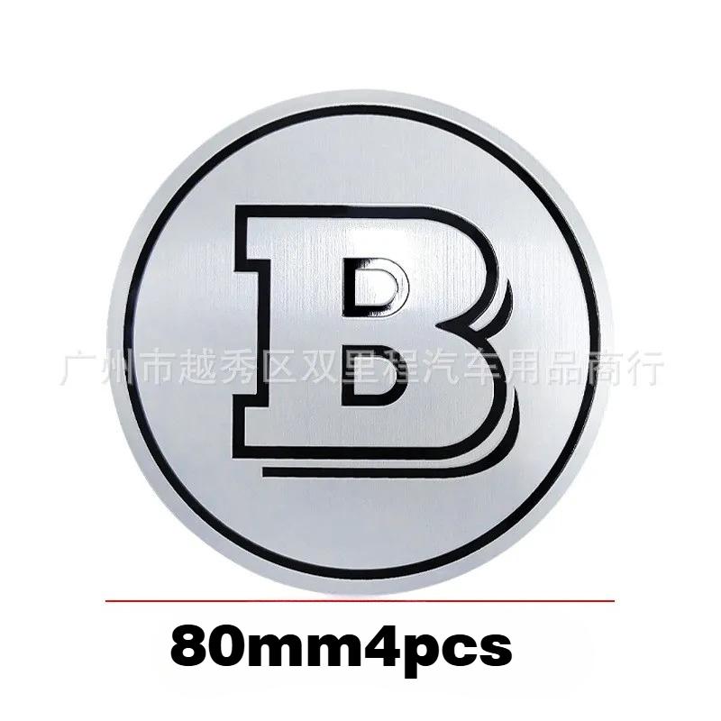 

80/90mm Modified B logo Emblem Badge sticker for BRABUS W464 G63 G65 W463 G500 G350 W213 W204 W205 W253 W210 W211 W220 X254 W207