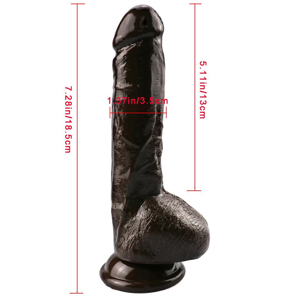 Brauner realistischer Dildo Strap-on-Dildo Höschen Analplug Gay Adult Game Sexspielzeug für lesbische Frauen Paare Erwachsene Masturbation Dick